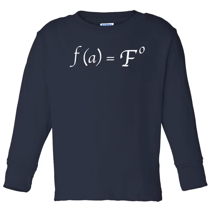 FAFO Math Equation Toddler Long Sleeve Shirt