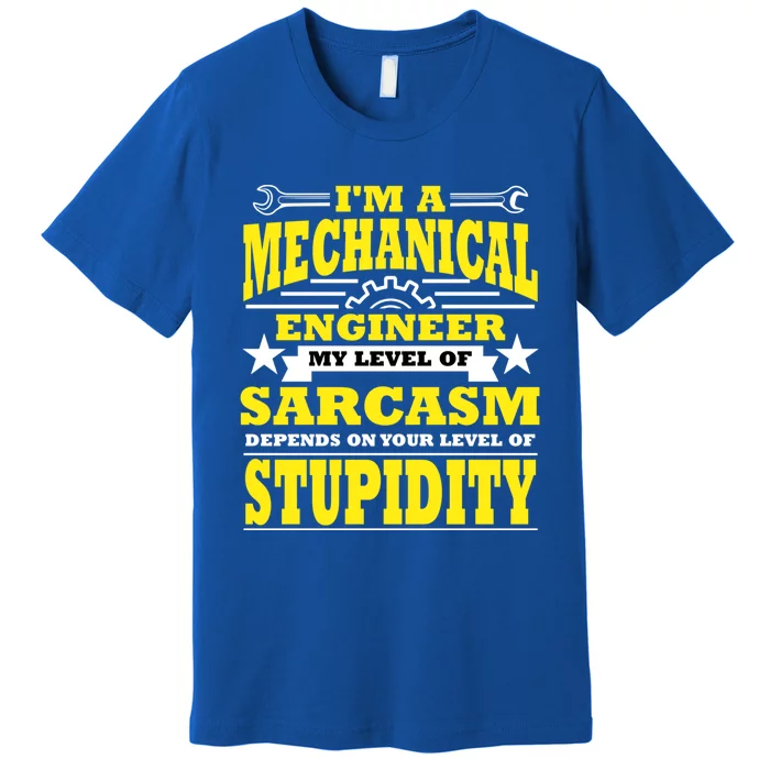 Funny Mechanical Engineer Engineering Major Student Gift Cool Gift Premium T-Shirt