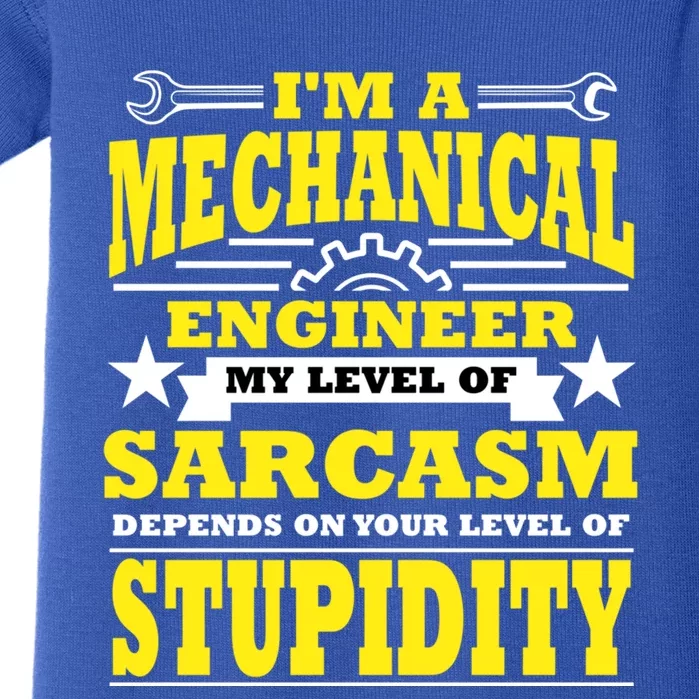 Funny Mechanical Engineer Engineering Major Student Gift Cool Gift Baby Bodysuit