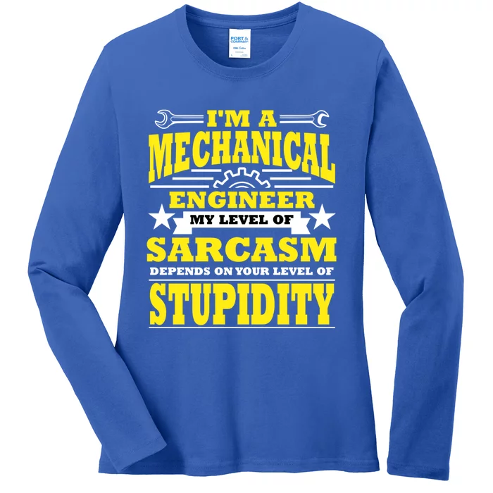 Funny Mechanical Engineer Engineering Major Student Gift Cool Gift Ladies Long Sleeve Shirt