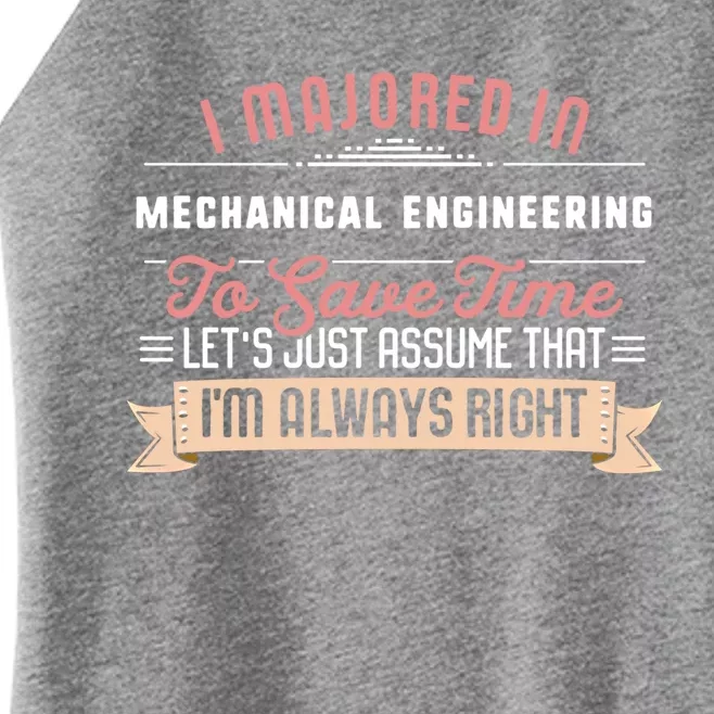 Funny Mechanical Engineering Major Studengreat Gift Graduation Gift Women’s Perfect Tri Rocker Tank