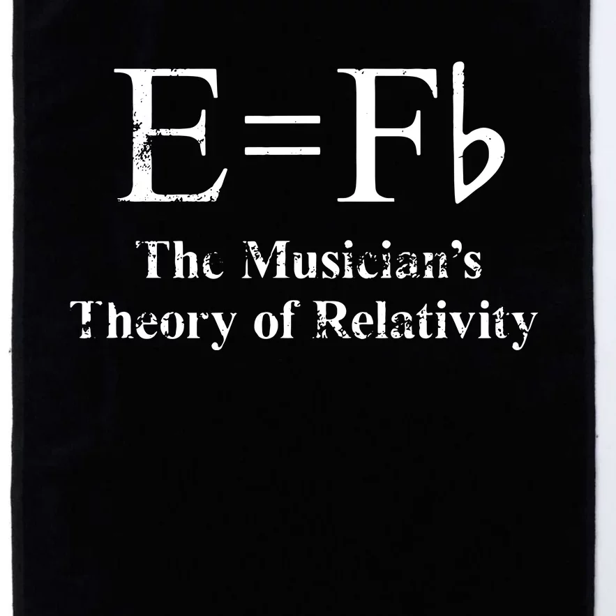 Funny Musician E Equals F Flat Theory Of Relativity Joke Platinum Collection Golf Towel