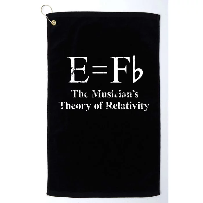 Funny Musician E Equals F Flat Theory Of Relativity Joke Platinum Collection Golf Towel