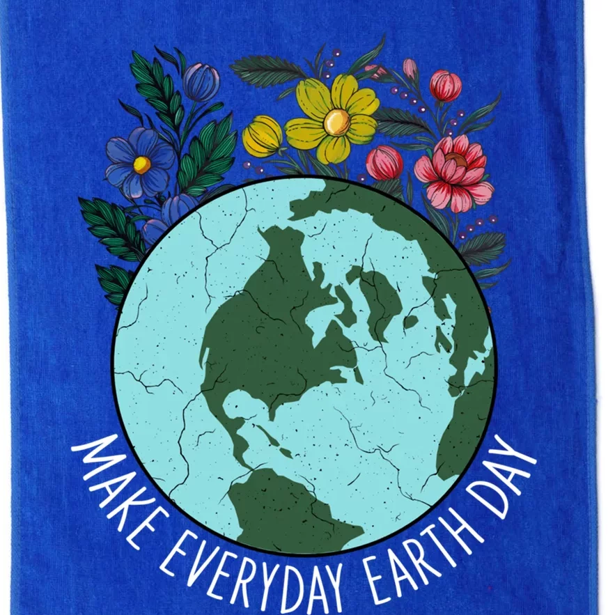 Funny Make Everyday Earth Day Planet World Earth Day Flower Gift Platinum Collection Golf Towel