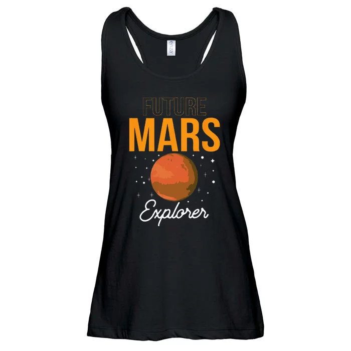 Future Mars Explorer Space Planet Sayings Ladies Essential Flowy Tank