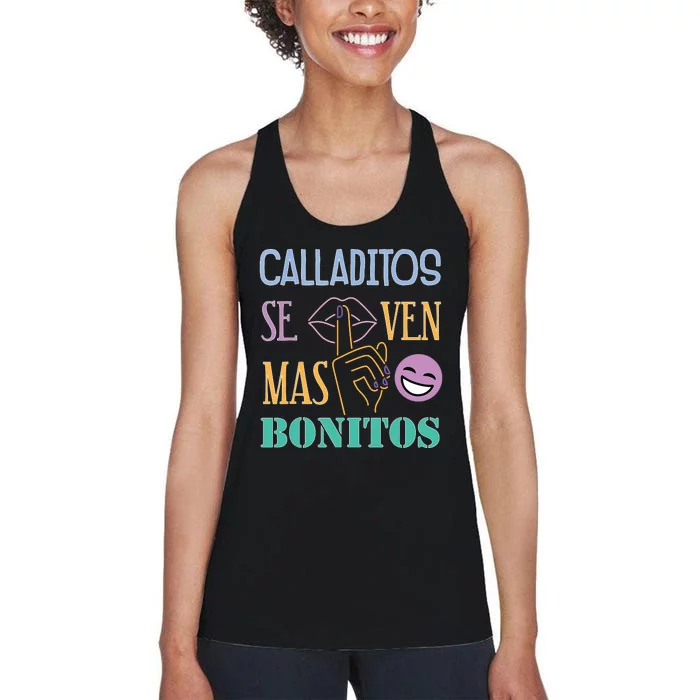 Funny Maestra Espanol Spanish Teacher Women's Racerback Tank