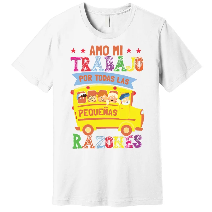 Funny Maestra Espanol Spanish Teacher07 Premium T-Shirt