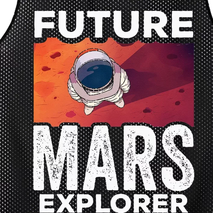 Future Mars Explorer Sayings Planet Space Mesh Reversible Basketball Jersey Tank