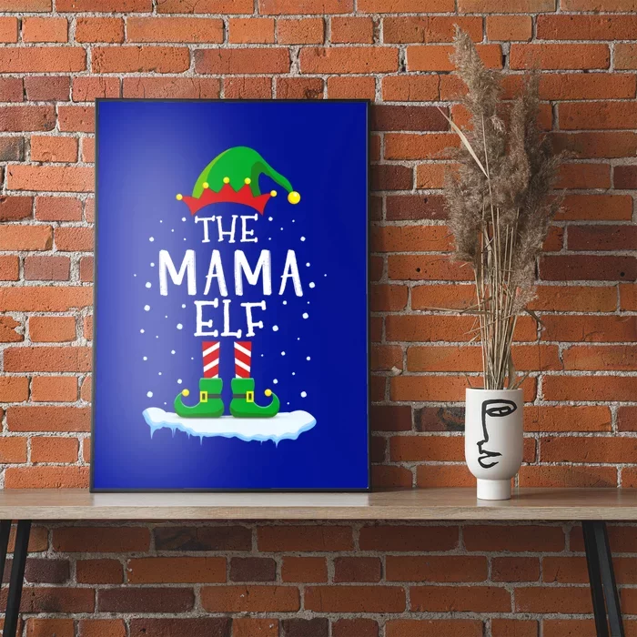 Funny Mama Elf Matching Family Group Christmas Party Cute Gift Poster