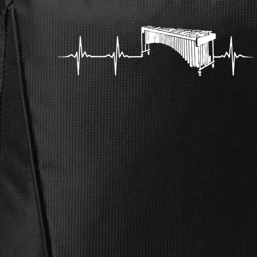 Funny Marimba EKG Line Heartbeat Marimba City Backpack