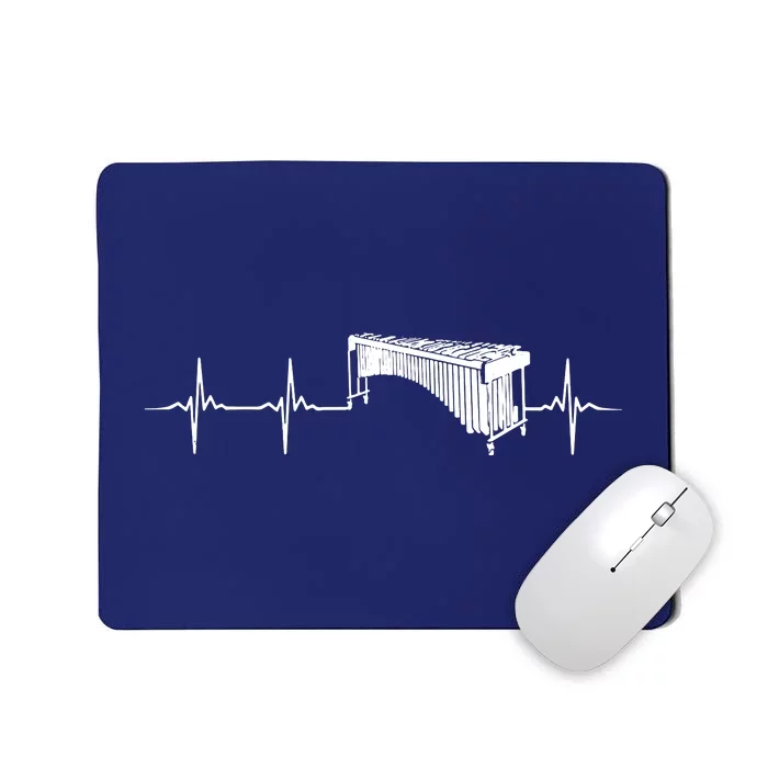 Funny Marimba EKG Line Heartbeat Marimba Mousepad