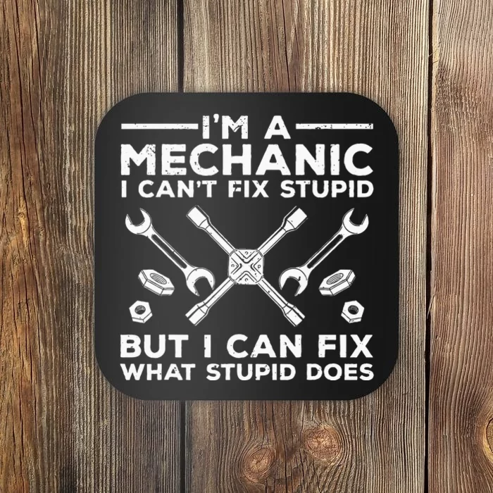 Funny Mechanic For Men Dad Car Auto Diesel Automobile Garage Coaster