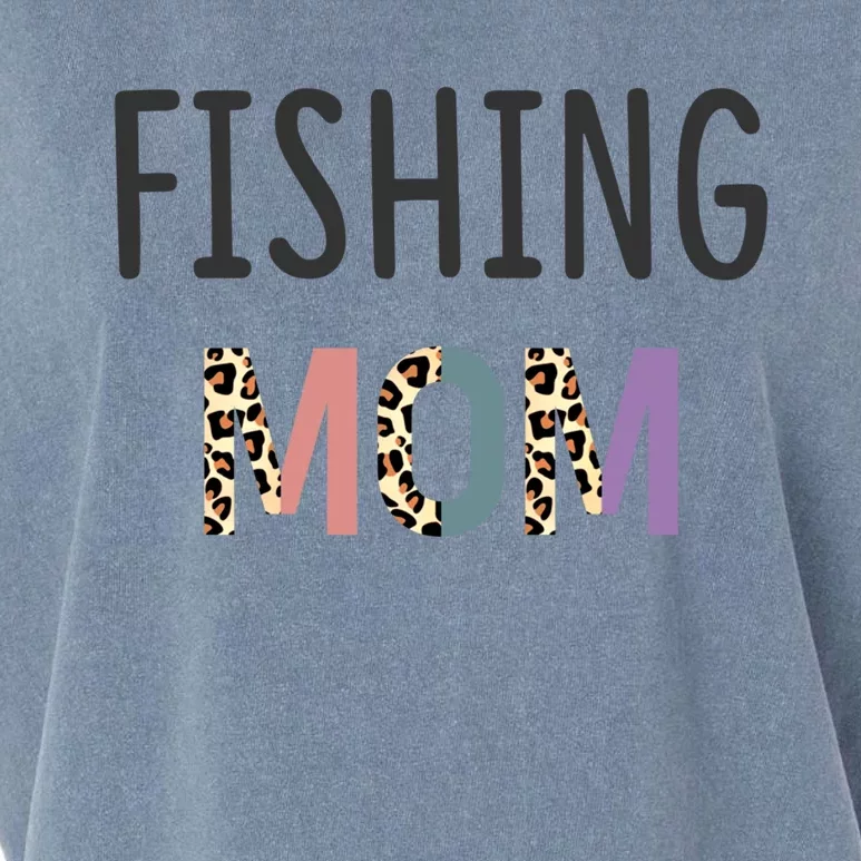 Fishing Mom Fisher Gift Funny Gift Funny Fishing Lovers Gift Garment-Dyed Women's Muscle Tee