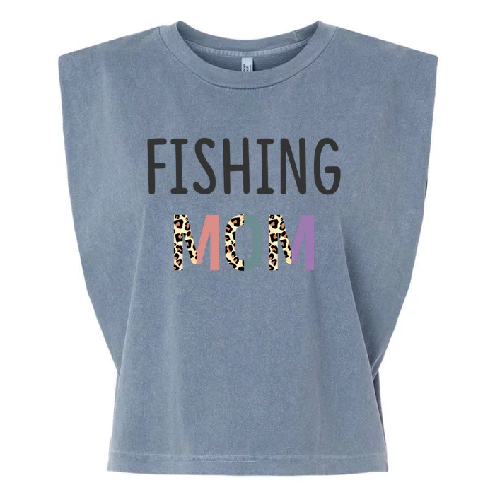 Fishing Mom Fisher Gift Funny Gift Funny Fishing Lovers Gift Garment-Dyed Women's Muscle Tee