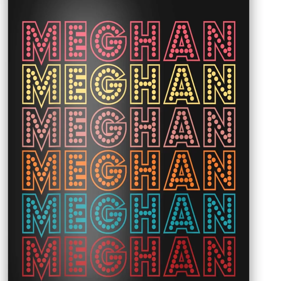 Funny Meghan First Name Meghan Retro Poster