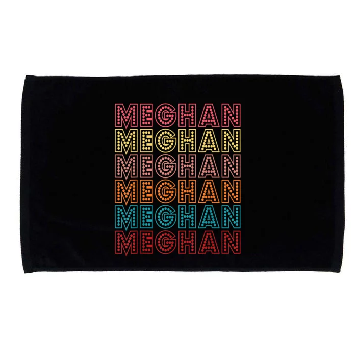 Funny Meghan First Name Meghan Retro Microfiber Hand Towel