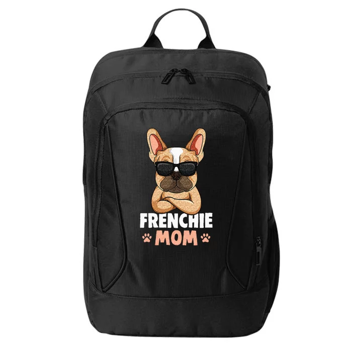 Frenchie Mom French Bulldog Dog City Backpack