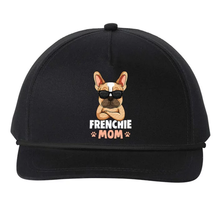 Frenchie Mom French Bulldog Dog Snapback Five-Panel Rope Hat