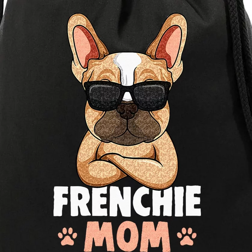 Frenchie Mom French Bulldog Dog Drawstring Bag