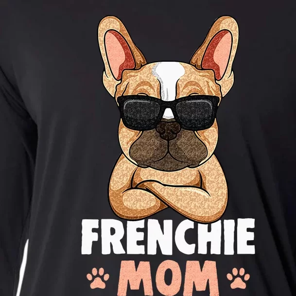 Frenchie Mom French Bulldog Dog Cooling Performance Long Sleeve Crew