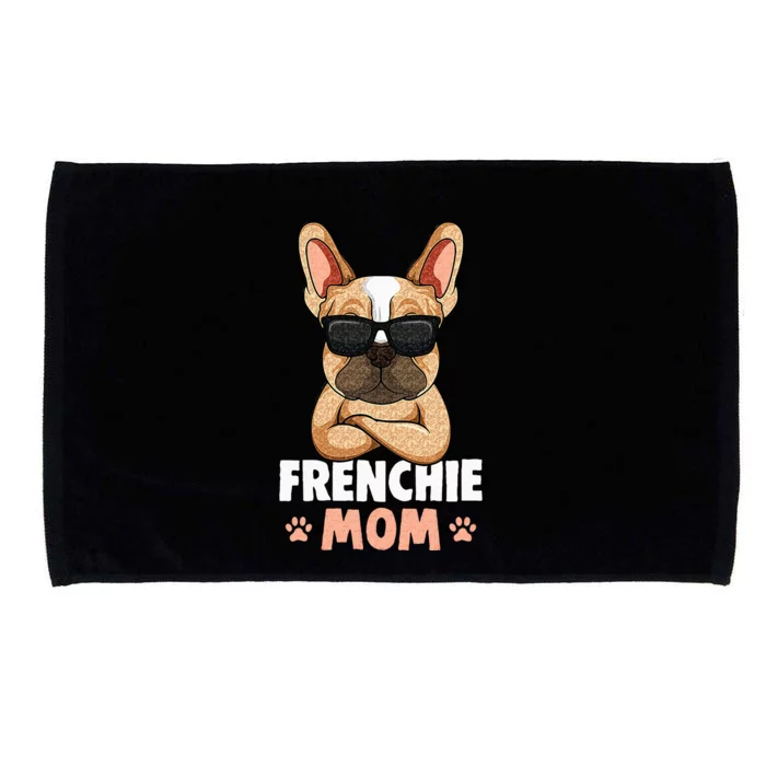 Frenchie Mom French Bulldog Dog Microfiber Hand Towel