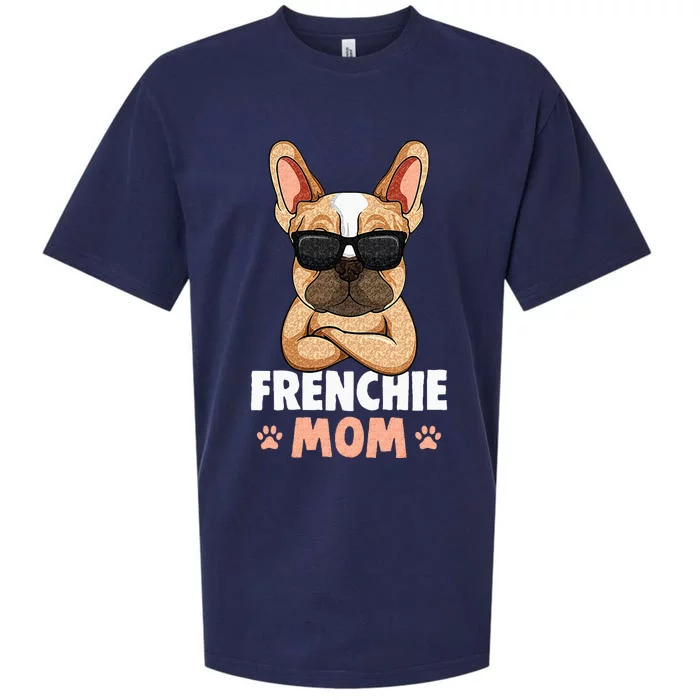 Frenchie Mom French Bulldog Dog Sueded Cloud Jersey T-Shirt