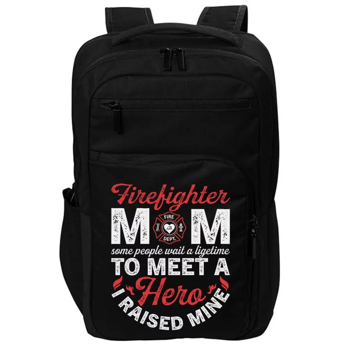 Firefighter Mom Firewoman Proud Moms Mothers Day Impact Tech Backpack