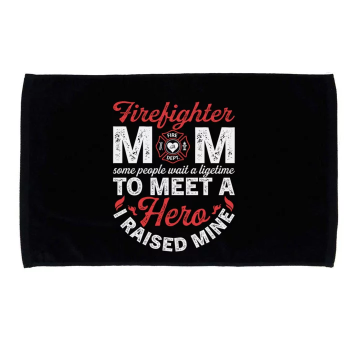 Firefighter Mom Firewoman Proud Moms Mothers Day Microfiber Hand Towel