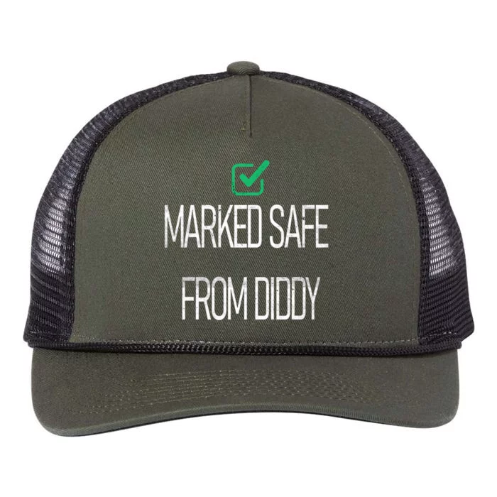 Funny Markedsafe From Diddy Retro Rope Trucker Hat Cap