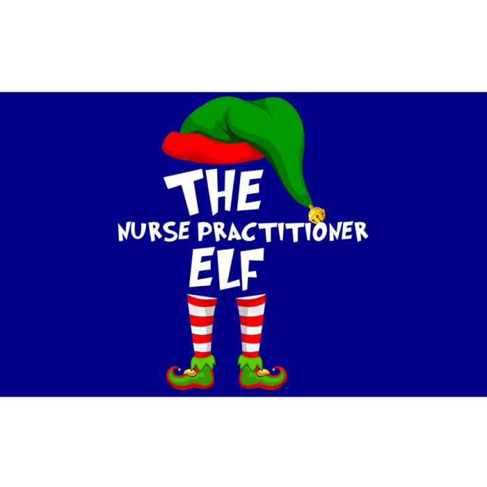 Funny Matching Family Christmas The Nurse Practitioner Elf Gift Bumper Sticker