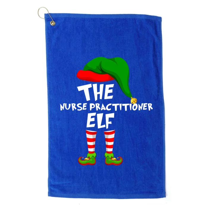 Funny Matching Family Christmas The Nurse Practitioner Elf Gift Platinum Collection Golf Towel