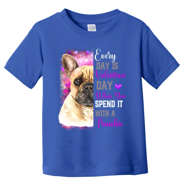 Frenchie Mom Funny Valentines Day Dog Lovers French Bulldog Gift Toddler T-Shirt