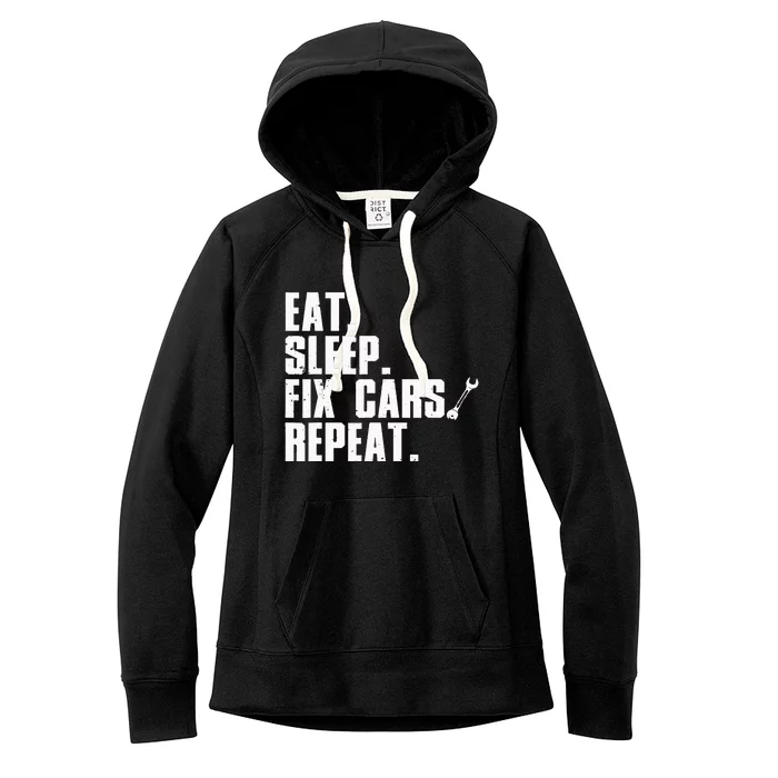 Funny Mechanic For Dad Auto Garage Automobile Car Lover Women's Fleece Hoodie