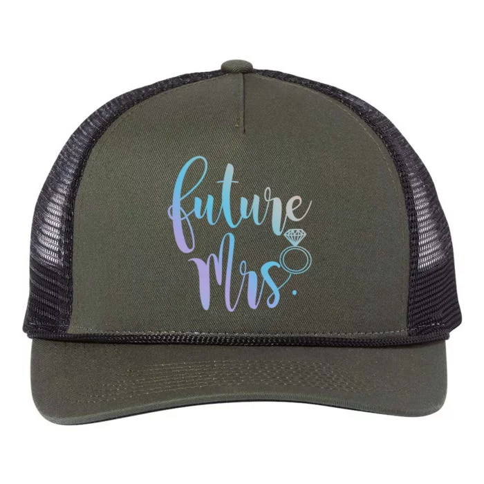 Future Mrs For Bride Gift Retro Rope Trucker Hat Cap