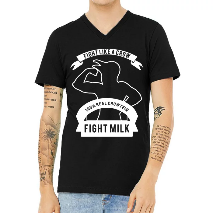 Fight Milk V-Neck T-Shirt