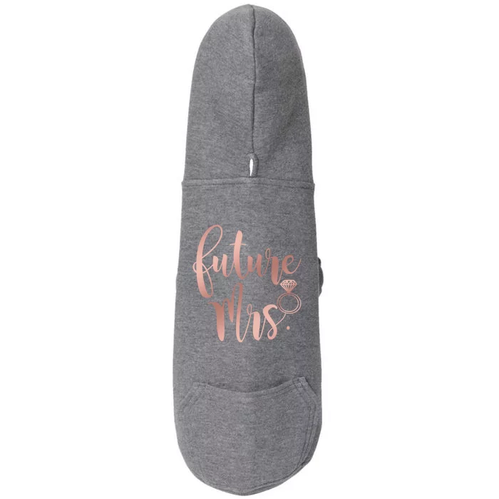 Future Mrs For Bride Funny Gift Doggie 3-End Fleece Hoodie