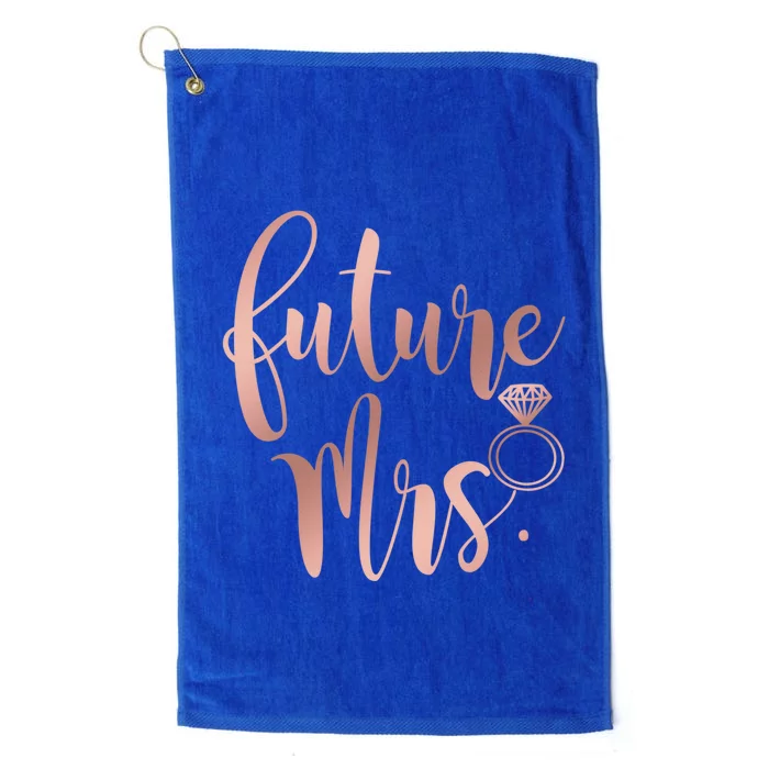 Future Mrs For Bride Funny Gift Platinum Collection Golf Towel