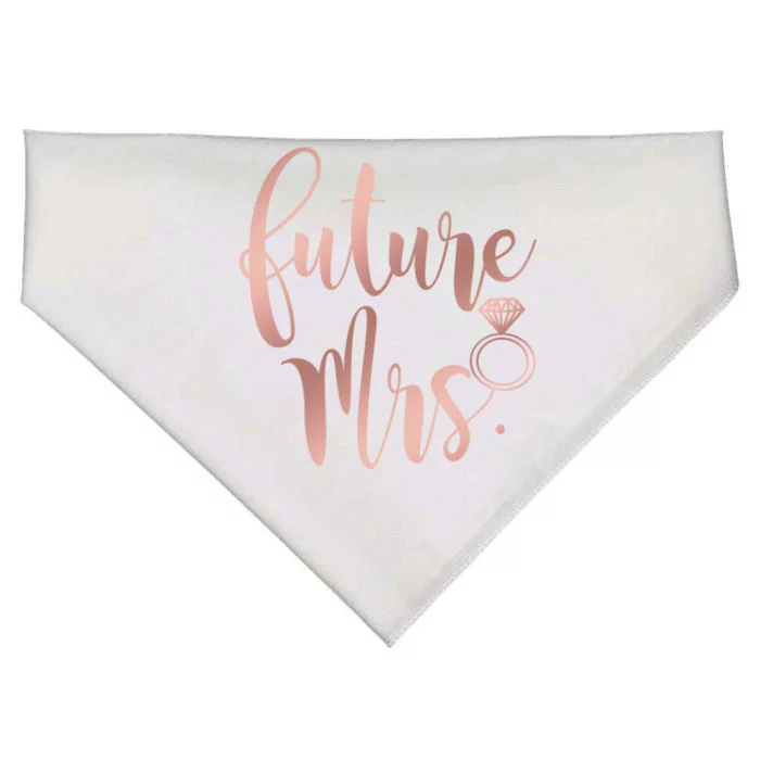 Future Mrs For Bride Funny Gift USA-Made Doggie Bandana