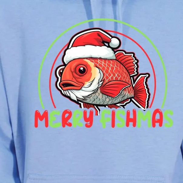 Fishing Merry Fishmas Gift Unisex Surf Hoodie