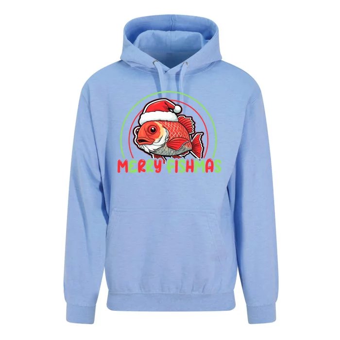 Fishing Merry Fishmas Gift Unisex Surf Hoodie