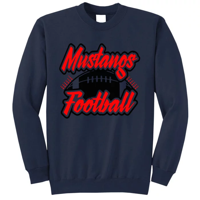 Football, Mustang Football Tall Sweatshirt