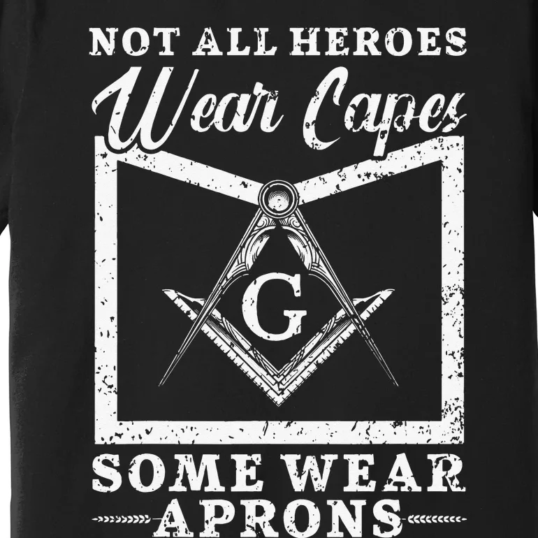 Freemason Masonic Fraternal Freemasonry Square Compass Premium T-Shirt