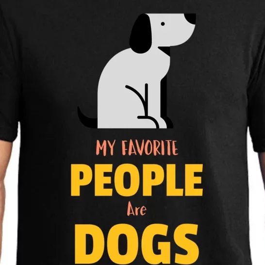 Funny My Favorite People Are Dogs V2 Gift Pajama Set