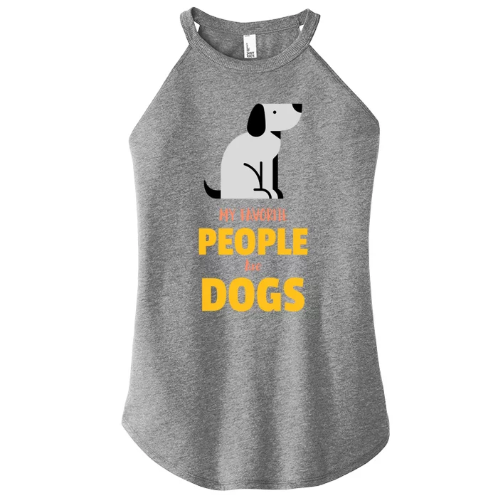 Funny My Favorite People Are Dogs V2 Gift Women’s Perfect Tri Rocker Tank