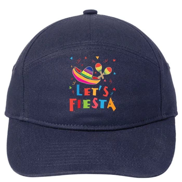 Funny Mexico Fiesta Mexican Party 7-Panel Snapback Hat