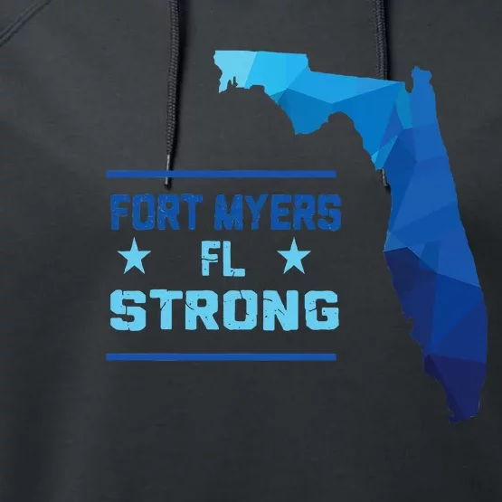 Fort Myers Florida Strong Performance Fleece Hoodie