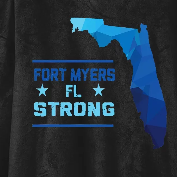 Fort Myers Florida Strong Hooded Wearable Blanket