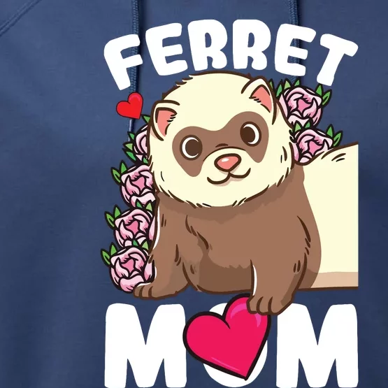 Ferret Mom Performance Fleece Hoodie