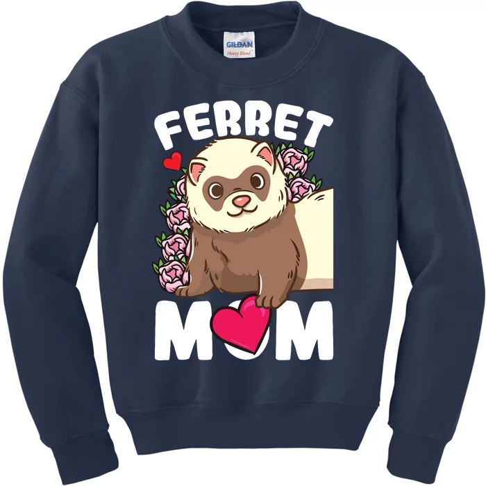 Ferret Mom Kids Sweatshirt