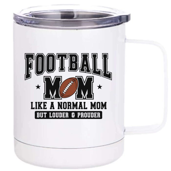 Football Mom Front & Back 12oz Stainless Steel Tumbler Cup